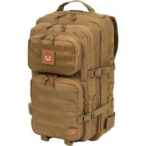 40L Brown Tactical Military Backpack Molle Army Hiking Travel Survival Bag
